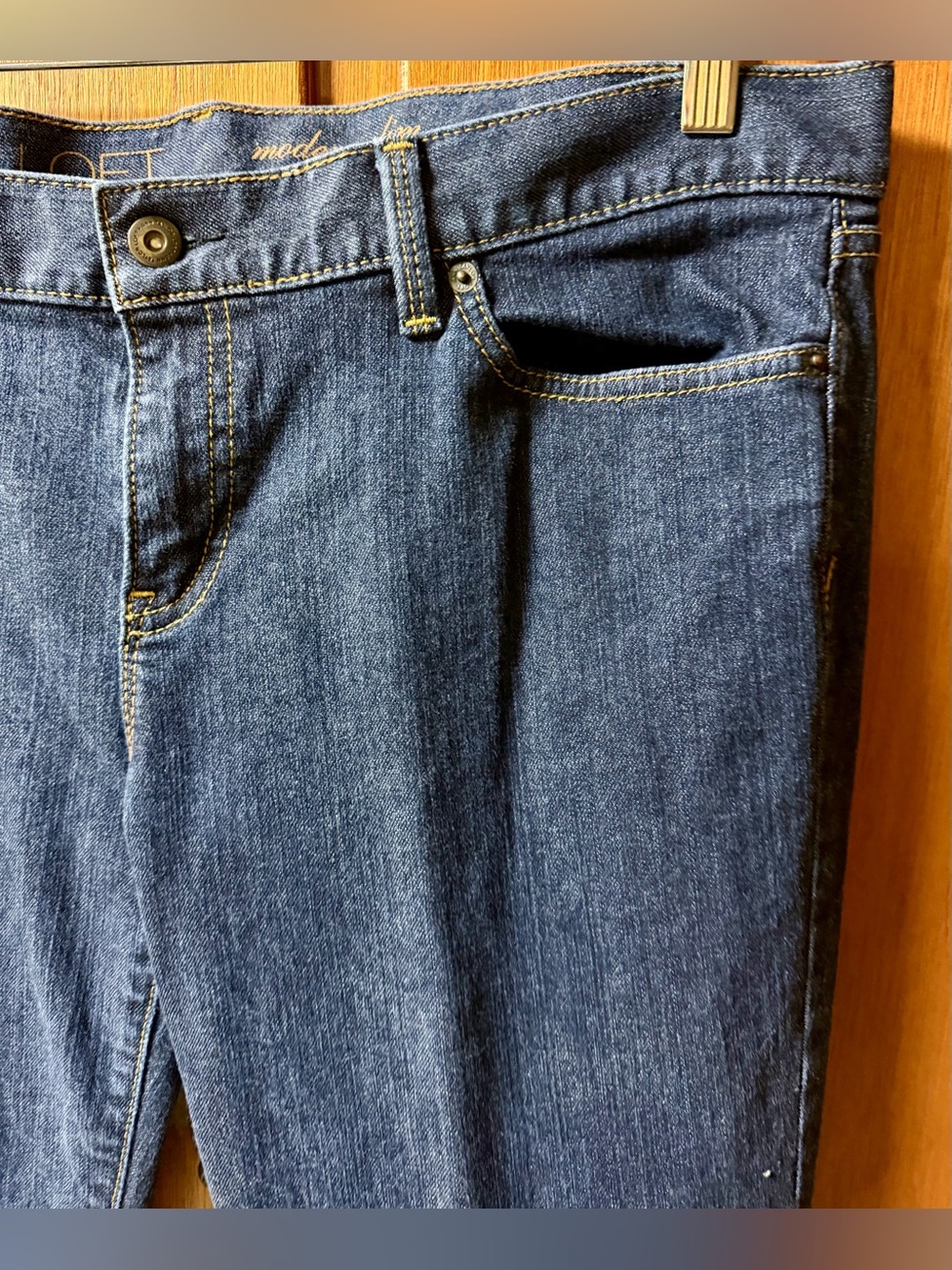 Loft “Modern Slim” Cut Denim Jeans - Picture 5 of 9